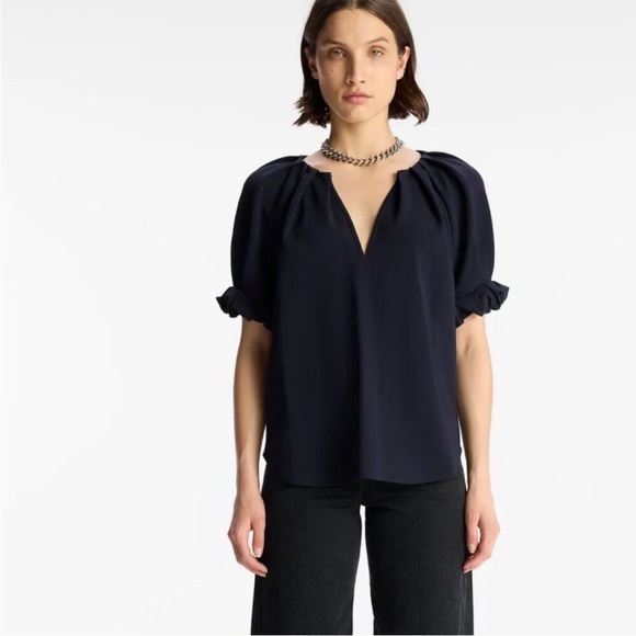 A.L.C Carey II Top in Navy NEW with tags Size 8 - Picture 1 of 11